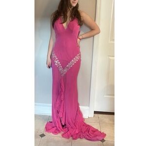 Jovani Halter Pink Dress